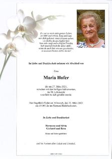 Maria Hofer