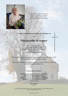 Margaretha Kriegner